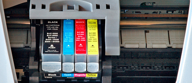 How does an ink printer work?