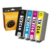 Compatible PixColor HP 912XL Pack of 4 Ink Cartridges Anti-Firmware Update