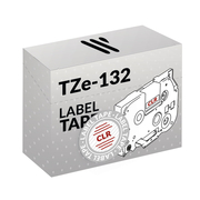 Brother TZe-132 Red/Transparent Laber Printer Tape Compatible