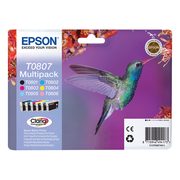 Epson T0807  Multipack of 6 Ink Cartridges Original