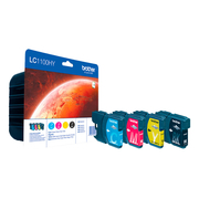 Brother LC1100HY  Value Pack of 4 Ink Cartridges Original