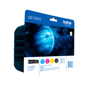 Brother LC1280XL  Value Pack of 4 Ink Cartridges Original