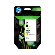 HP 21/22 Multicolour Black/Colour Pack of 2 Ink Cartridges Original