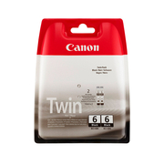 Canon BCI-6 Black Twin Pack Black of 2 Ink Cartridges Original