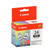 Canon BCI-24 Black Twin Pack Black of 2 Ink Cartridges Original