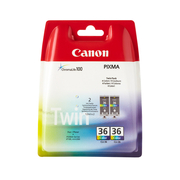 Canon CLI-36 Colour Twin Pack Colour of 2 Ink Cartridges Original