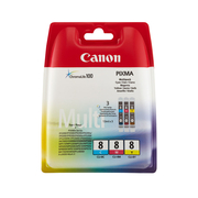Canon CLI-8  Multipack of 3 Ink Cartridges Original