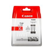 Canon PGI-570XL Black Twin Pack Black of 2 Ink Cartridges Original