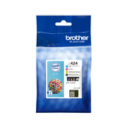 Brother LC424 Value Pack of 4 Ink Cartridges Original