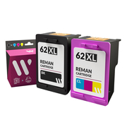 Compatible HP 62XL Black/Colour Pack of Cartridges
