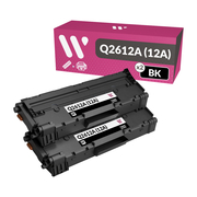 HP Q2612A (12A) Pack  of 2 Toner Compatible