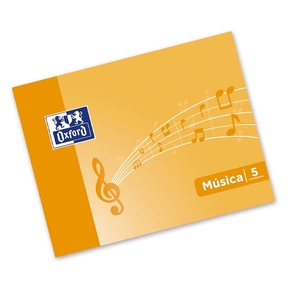 Oxford A5 A5 Music Pad 10 Sheets 5 Staves