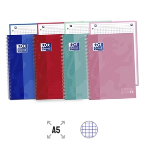Oxford A5 Notebook Glossy Cover 5x5 mm (Pack 5)
