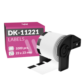 Brother DK-11221 Compatible Labels (23.0x23.0 mm – 1,000 Pcs.)