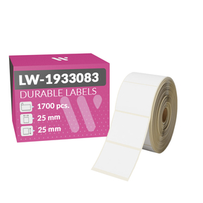 Dymo LW-1933083 Industrial Compatible Labels (25.0x25.0 mm – 1,700 Pcs.)