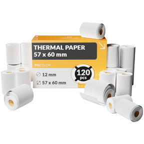 PixColor Thermal Paper 57x60 mm (Box of 120 Pcs.)