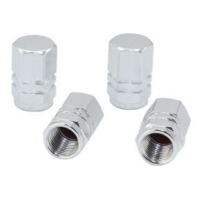 Aluminum Schrader Valve Caps Skynotek (Pack 4 Pcs.)
