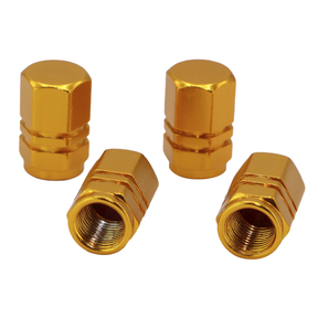 Aluminum Schrader Valve Caps Skynotek (Pack 4 Pcs.)