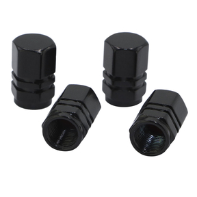 Aluminum Schrader Valve Caps Skynotek (Pack 4 Pcs.)