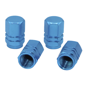 Aluminum Schrader Valve Caps Skynotek (Pack 4 Pcs.)