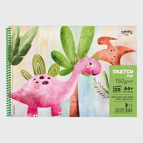 Nokers Kids Dino A4+ Drawing Pad 150 gsm – 20 Sheets