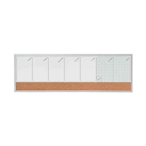 Magnetic Weekly Planner with Cork Board Nobo