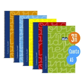 Lamela Notebook Hard Cover / Quarter (5 Pcs. Assorted)