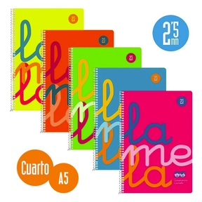 Lamela Notebook Polypropylene / Quarter (5 Pcs. Assorted)