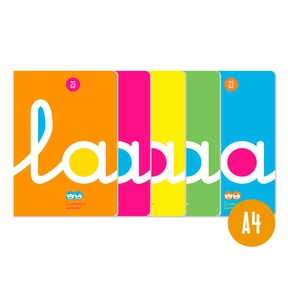 Lamela Notebook Polypropylene / 50 Sheets / A4 (5 Pcs. Assorted)
