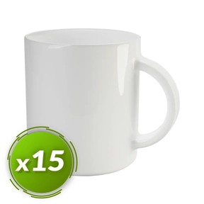 White Sublimation Mug (Pack 15 pcs.) AAA Quality 250 ml PixColor