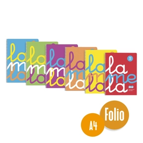 Lamela Polypropylene Notebook A4 6 pcs Assorted Neon