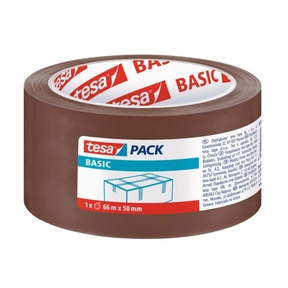Tesa Basic Packing Tape 50 mm x 66 m Brown