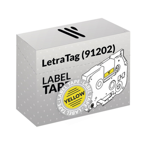 Compatible Dymo LetraTag (91202) Black/Yellow