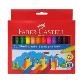 Faber-Castell Felt Tip Jumbo (Box 24 pcs.)