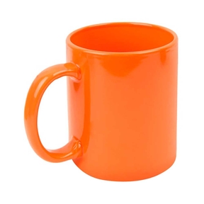 Coloured Ceramic Mug 330 ml (Orange)