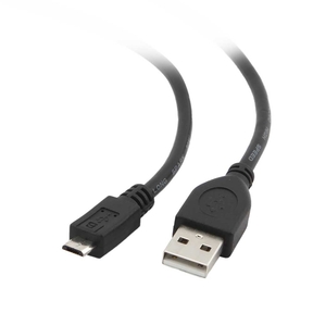 USB to microUSB cable Black - 1,8 m