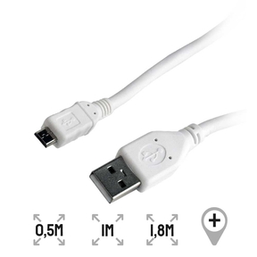 USB to microUSB cable White