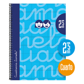 Lamela Notebook Hard Cover Quarter 2,5 mm (Blue)