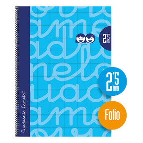 Lamela Hard Cover Notebook Folio 2,5 mm (Blue)