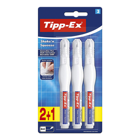 Corrector Tipp-Ex Shake'n Squeeze (Blister 2+1 Pcs.)