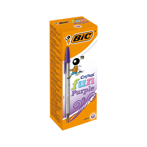 BIC Cristal Fun (Pack 20 Pcs.) (Purple)