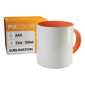 PixColor Orange Sublimation Mug - Premium AAA Quality
