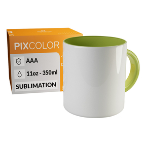 PixColor Light Green Sublimation Mug - Premium AAA Quality