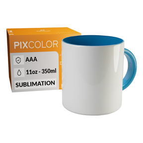 PixColor Light Blue Sublimation Mug - Premium AAA Quality