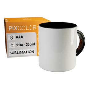PixColor Black Sublimation Mug - Premium AAA Quality 