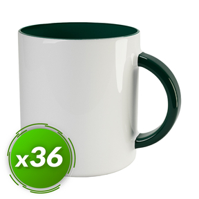 PixColor Green Sublimation Mug - Premium AAA Quality (Pack 36)