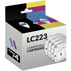 BROTHER LC-223 compatible (LC223) PACK 4 COULEURS