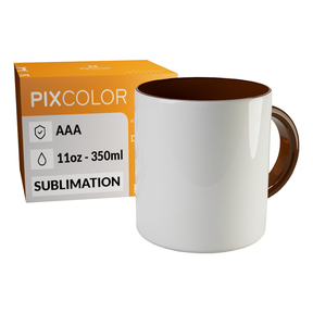 PixColor Brown Sublimation Mug - Premium AAA Quality