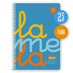 Lamela Notebook Polypropylene / Folio 2,5 mm (Blue)