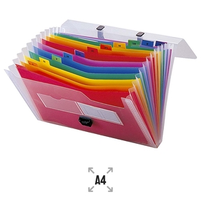 Liderpapel Polypropylene A4 Classification Folder with Clasp